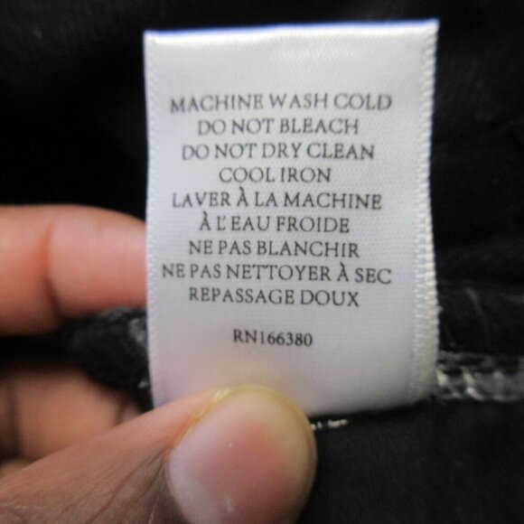 Torn By Ronny Kobo Mariah Jean Women 29 Black Cotton Blend Rhinestone Preppy 712 - Picture 5 of 13